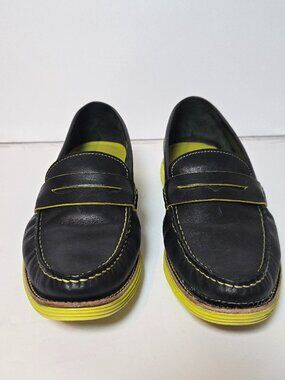 Cole Haan LunarGrand Black Leather Loafers Size 10B